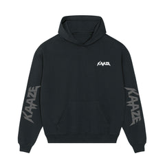 "Kaaze" Hoodie White Logo and sleeve prints